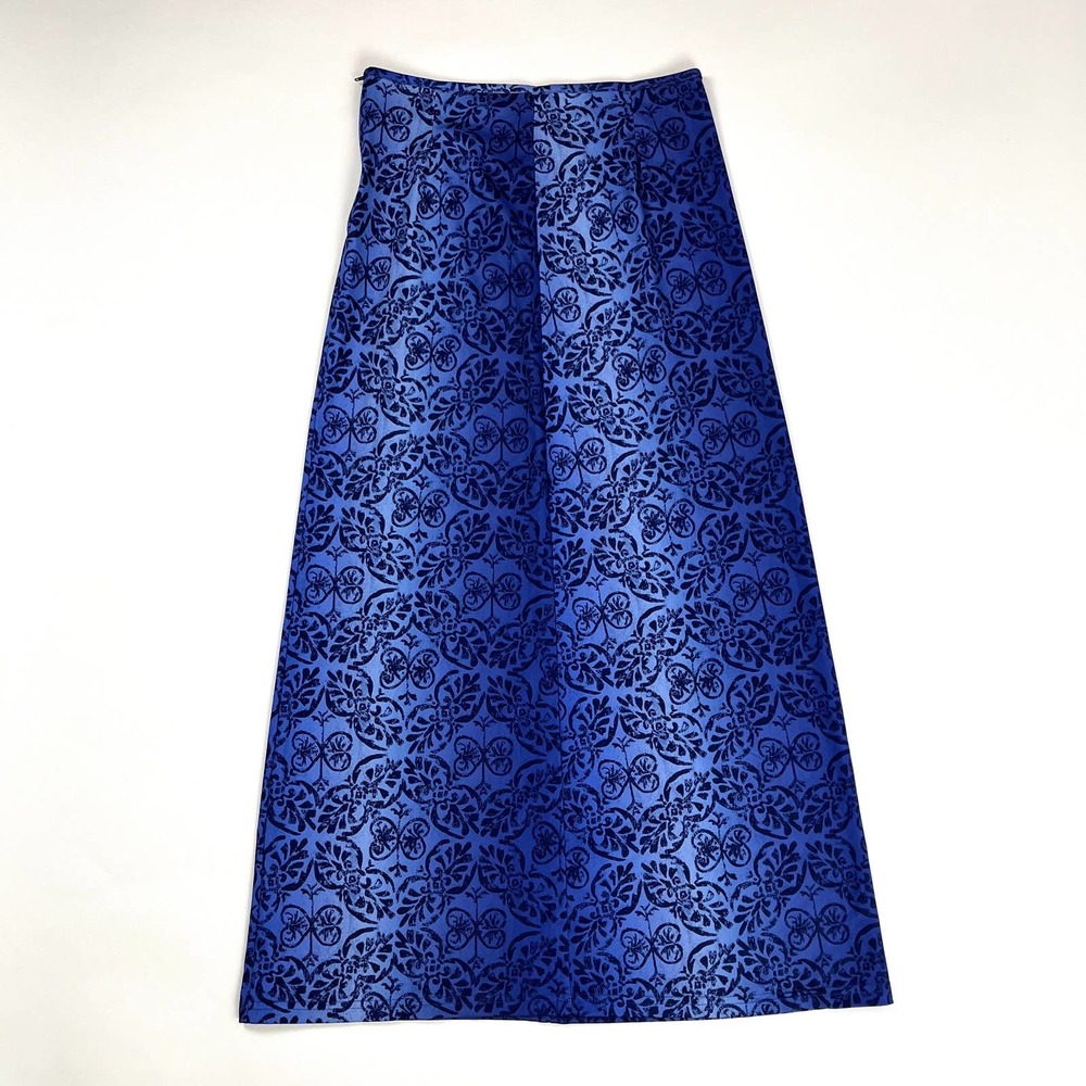 Vintage Blue Ombre Maxi Skirt